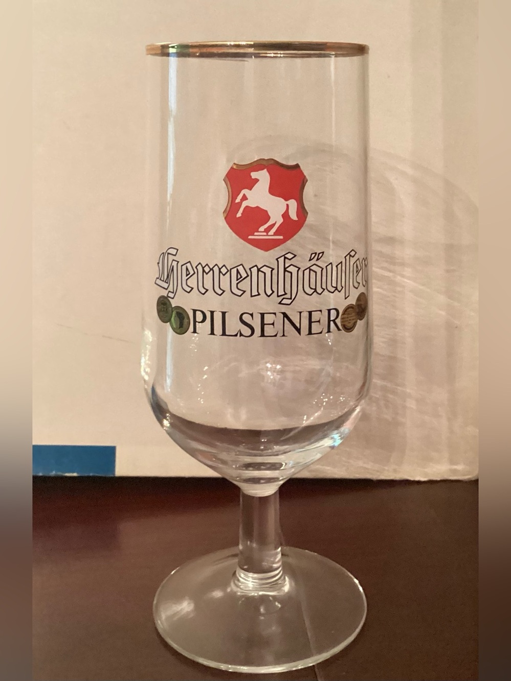 Beer Glass Vintage 1960s–70s Herrenhäuser Pilsener Beer Flute